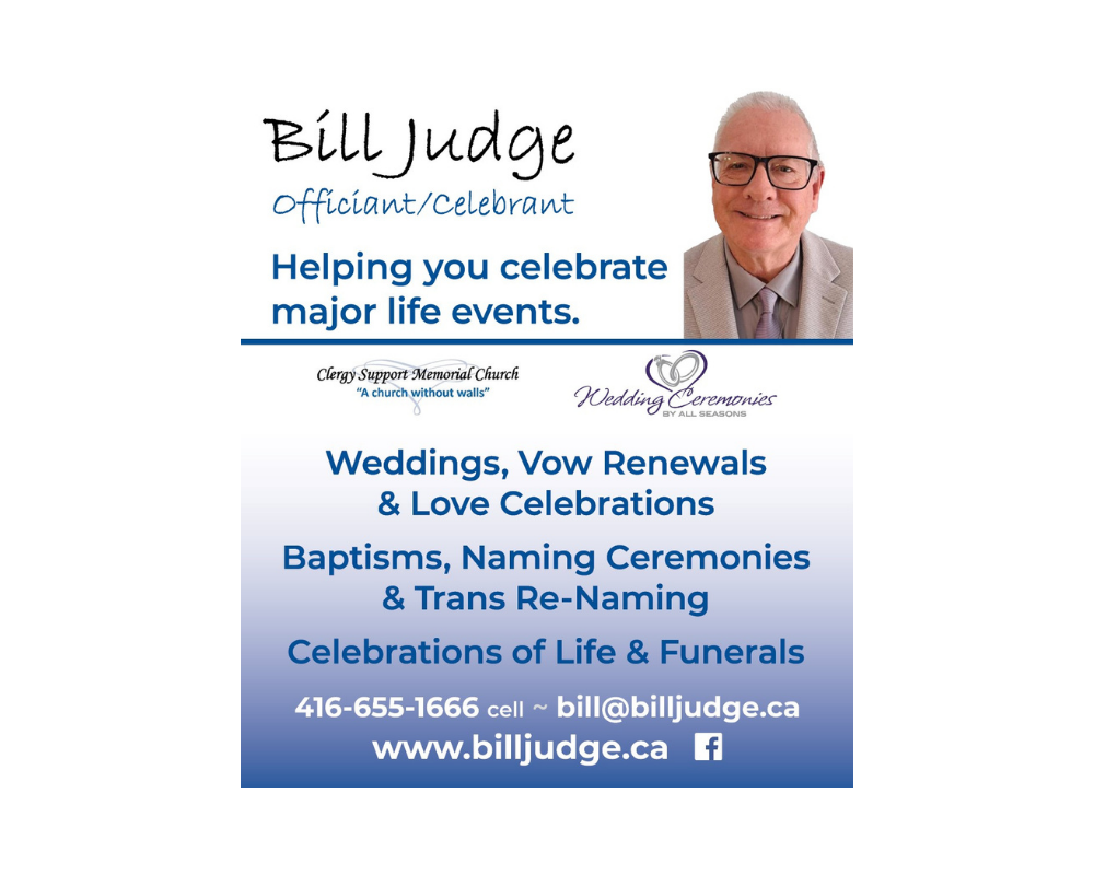 Bill Judge Wedding Officiant Logo
